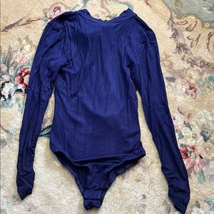 Peach Love California Blue Long Sleeve Bodysuit